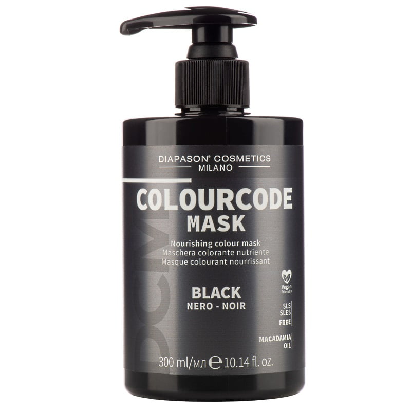 Тонирующая маска DCM Colourcode mask black, черная, 300мл